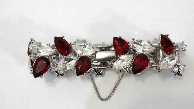 1990s Yves Saint Laurent Rhinestone Bracelet