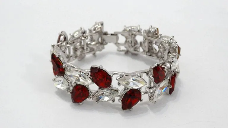 1990s Yves Saint Laurent Rhinestone Bracelet