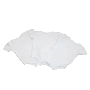 3 x White Vests