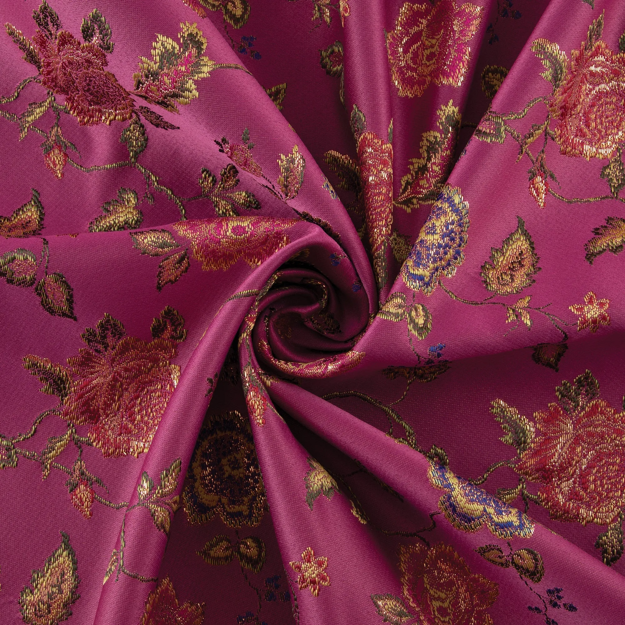 4 Seasons French Brocade Fabric, Floral, Light Pink