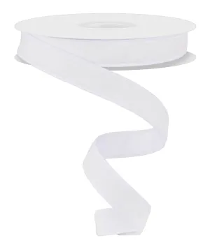 7/8" Deluxe Velvet/Satin Backing: White (10 Yards) RGE765856