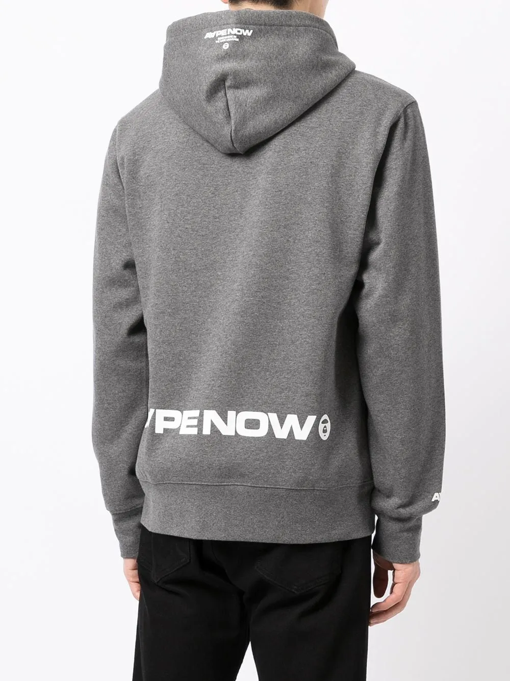 AAPE BY *A BATHING APE® logo-print zip-up hoodie