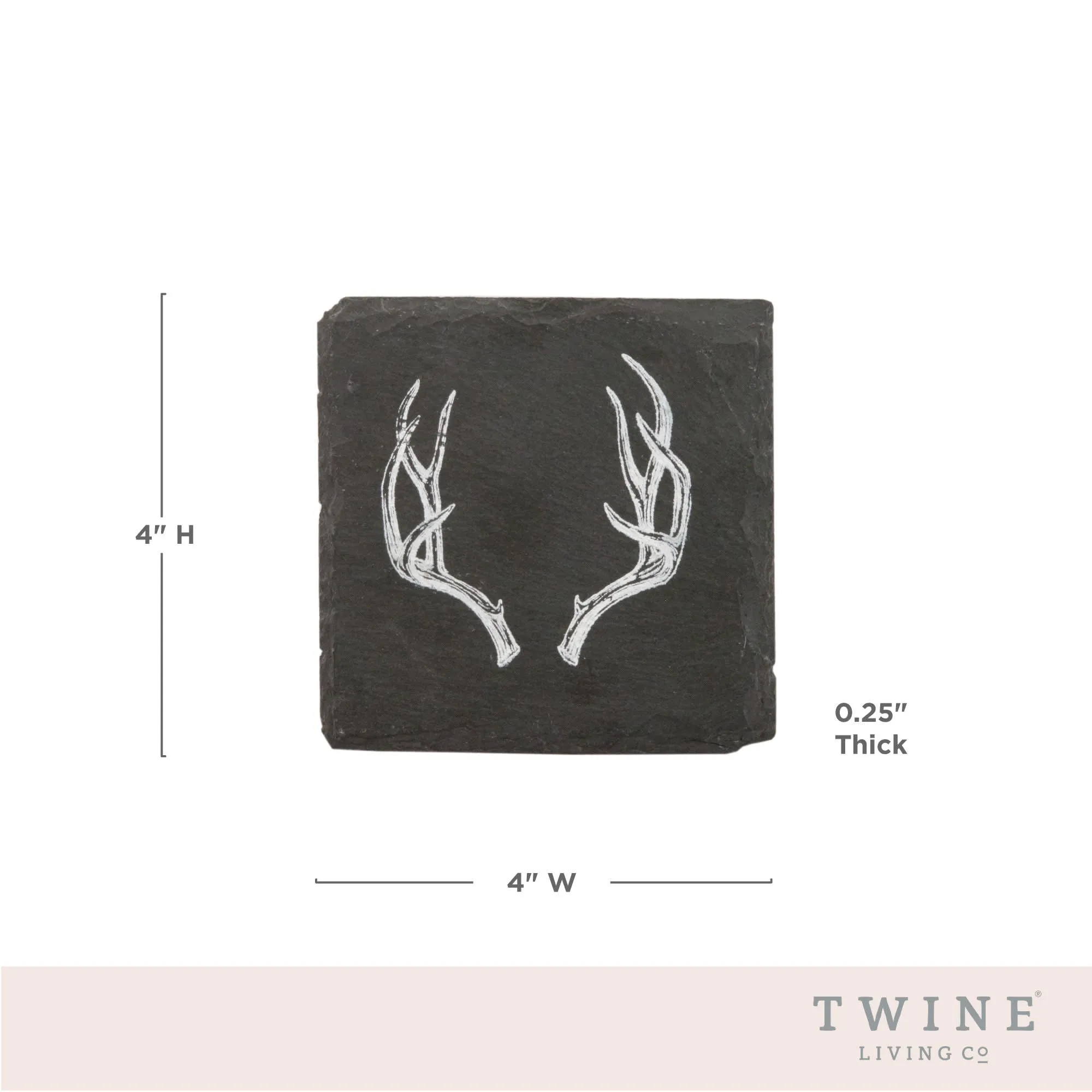 ANTLER SLATE COASTERS