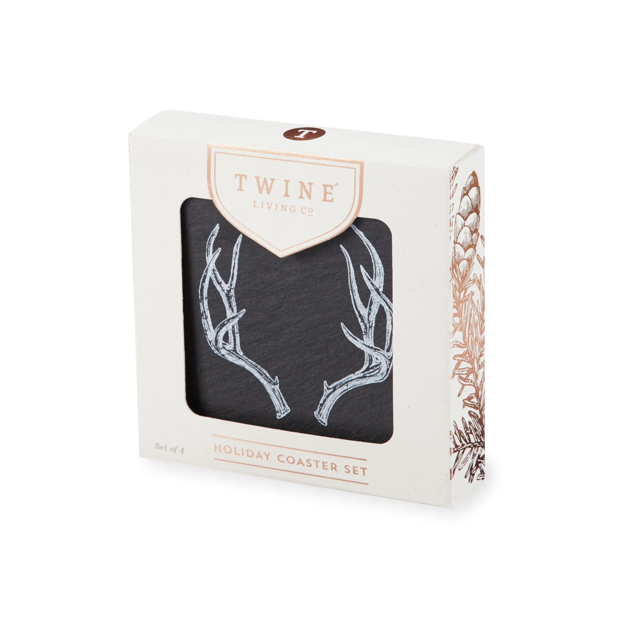 ANTLER SLATE COASTERS