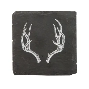 ANTLER SLATE COASTERS
