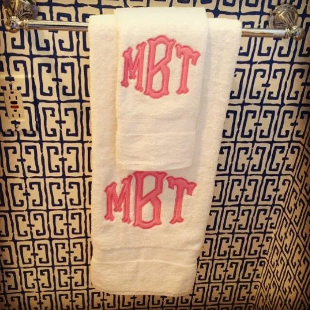 Applique Bath Towel