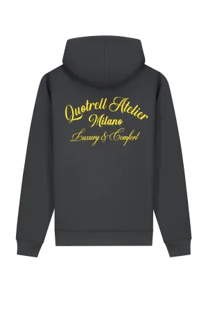 ATELIER MILANO HOODIE | ANTHRACITE/YELLOW