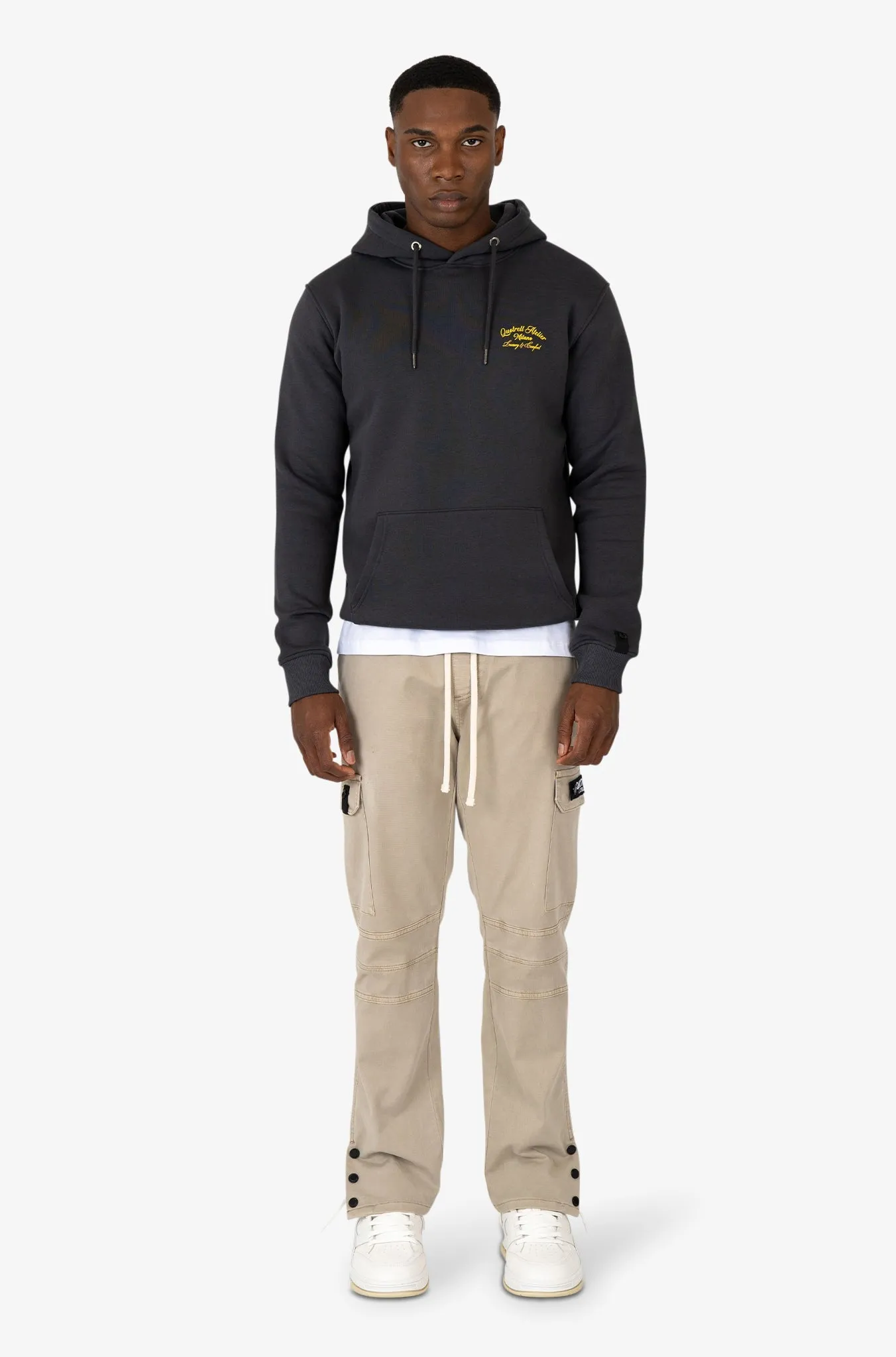 ATELIER MILANO HOODIE | ANTHRACITE/YELLOW
