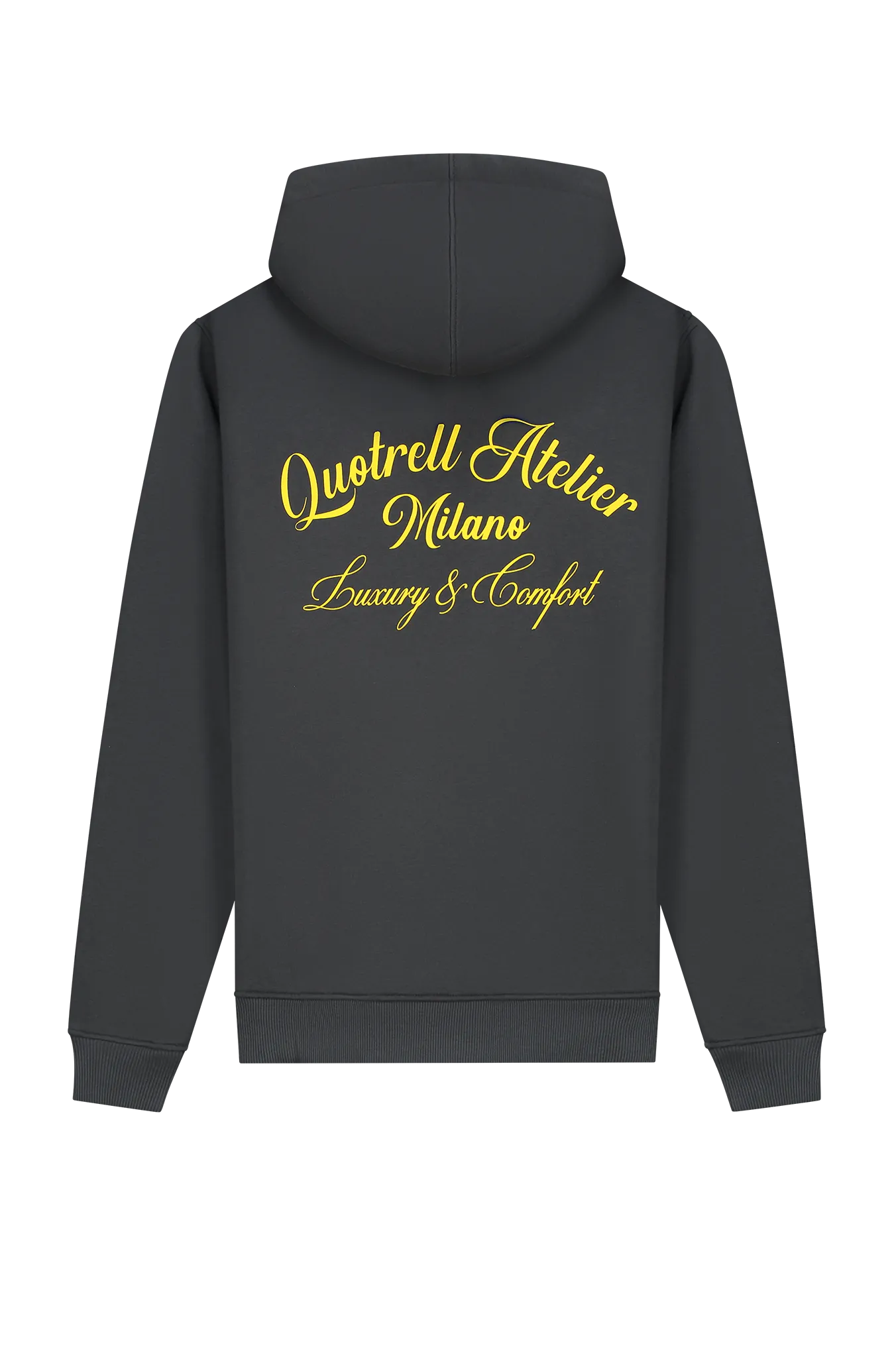 ATELIER MILANO HOODIE | ANTHRACITE/YELLOW