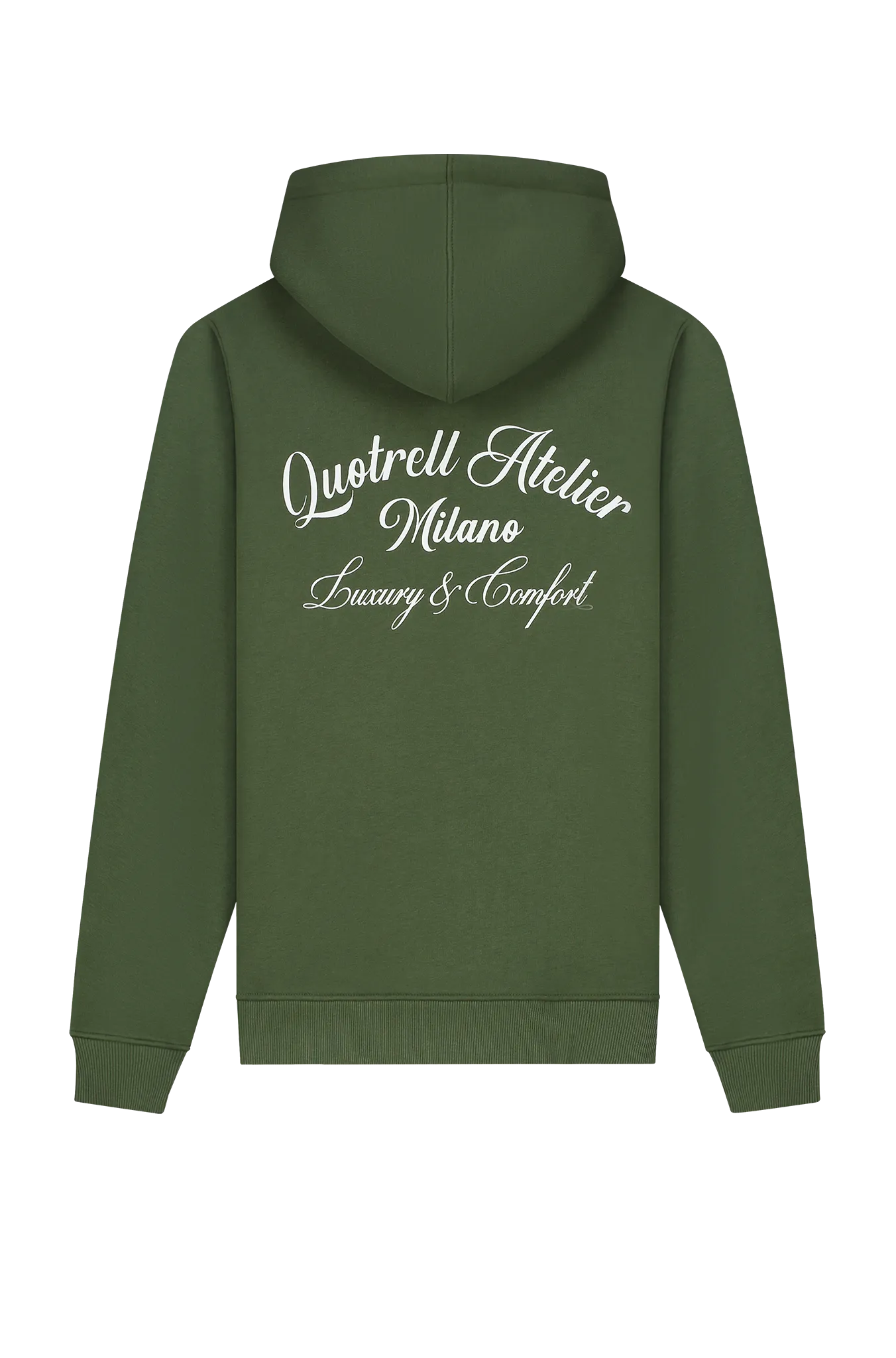 ATELIER MILANO HOODIE | ARMY GREEN/WHITE