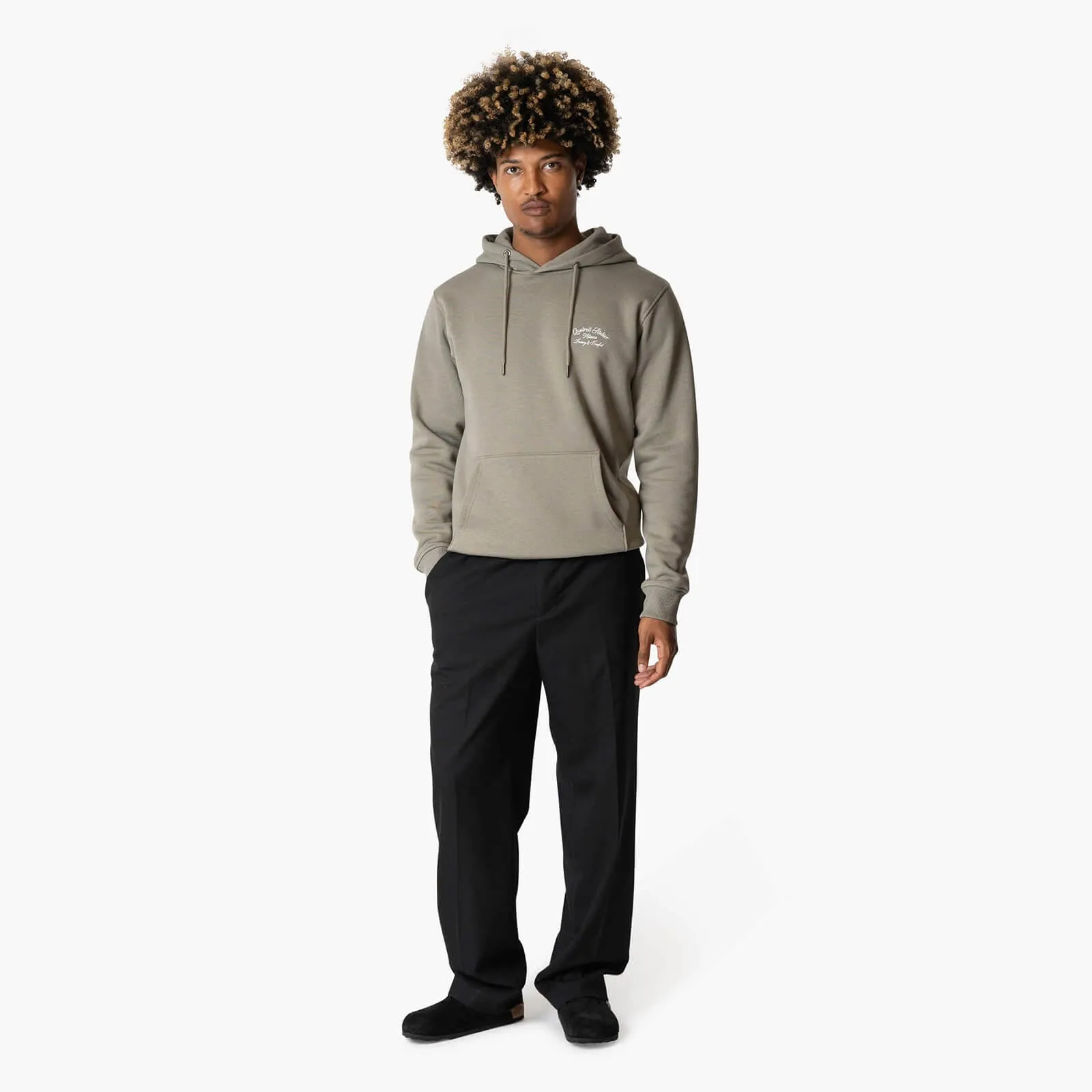 ATELIER MILANO HOODIE | FADED OLIVE/WHITE