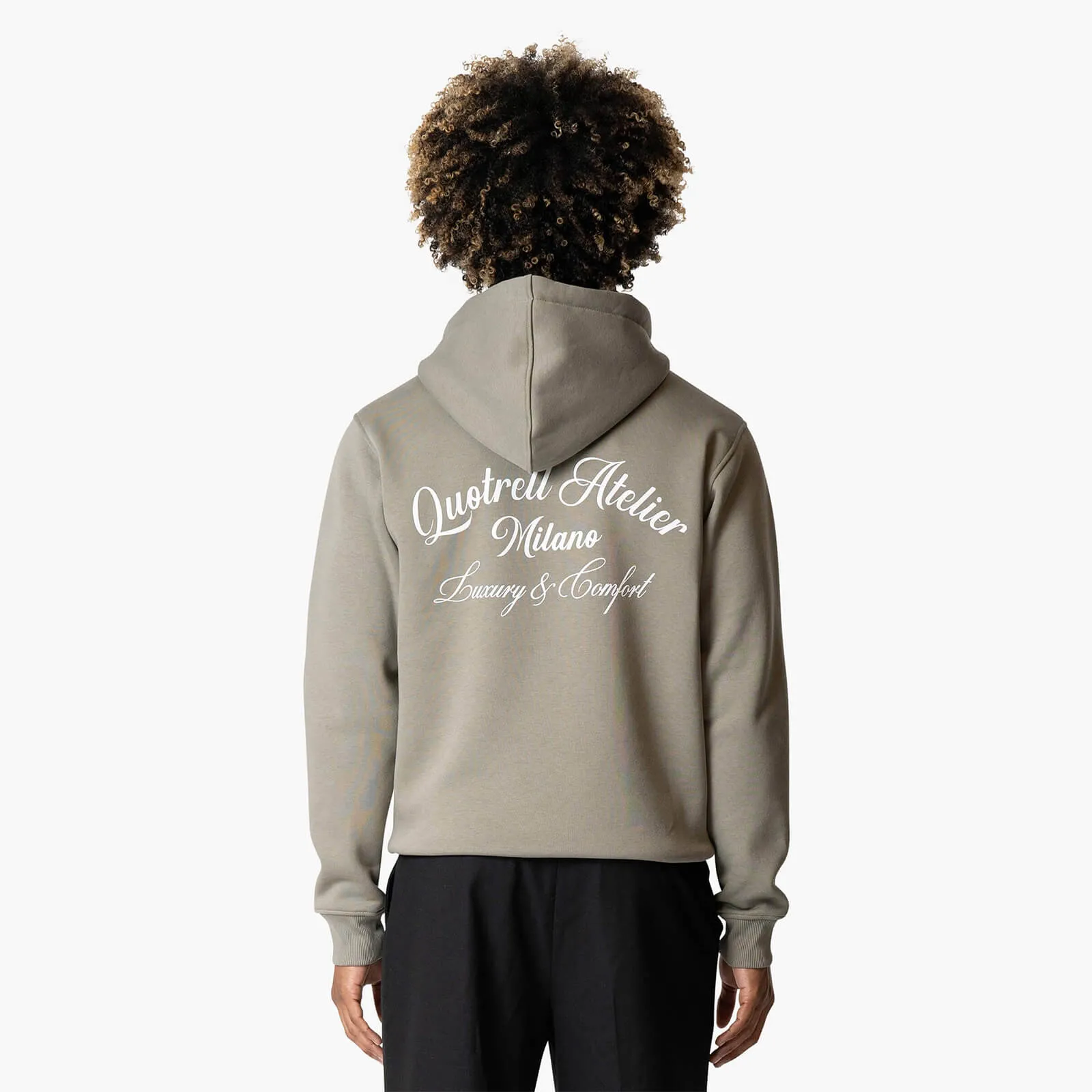 ATELIER MILANO HOODIE | FADED OLIVE/WHITE