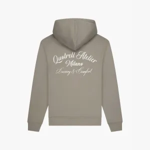 ATELIER MILANO HOODIE | FADED OLIVE/WHITE