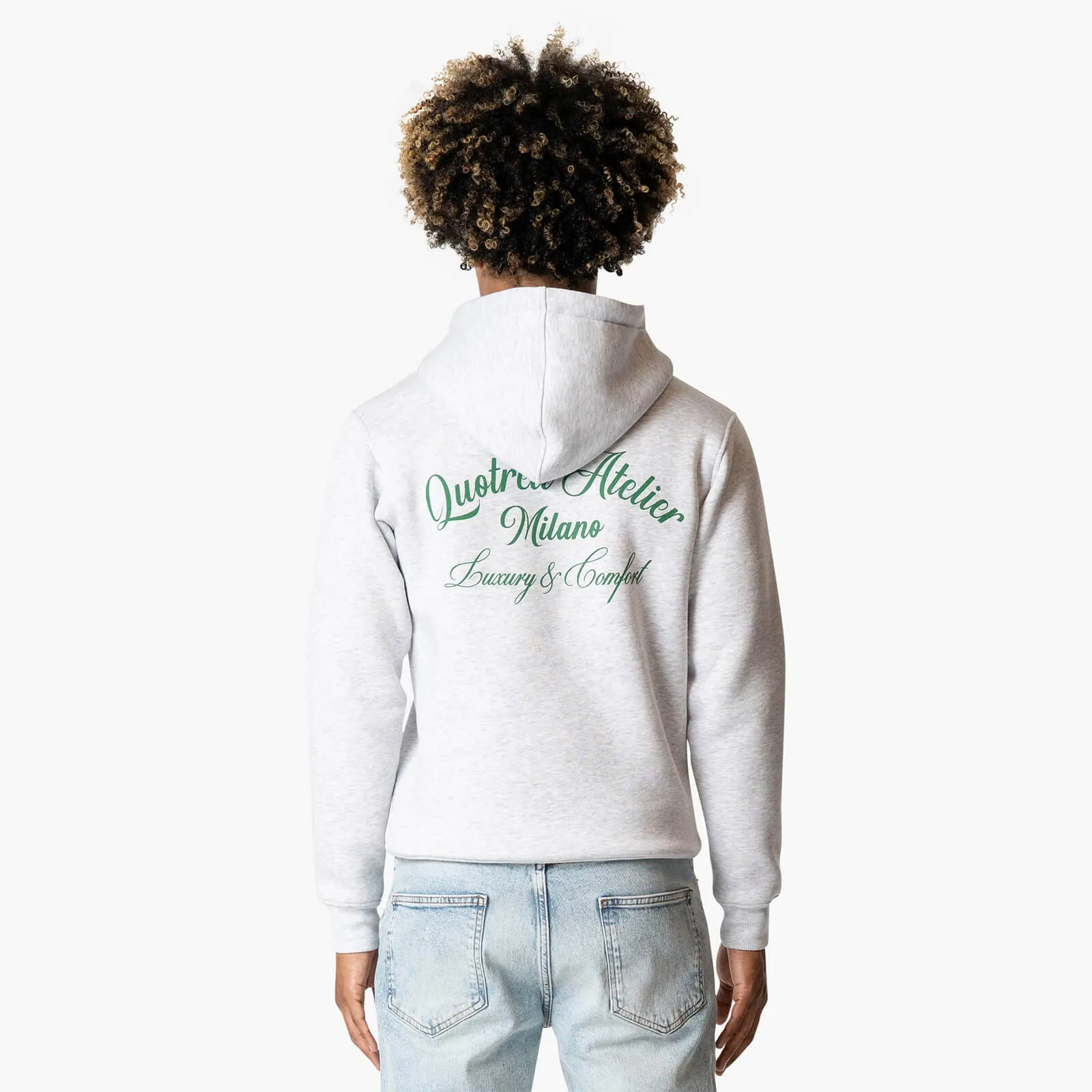 ATELIER MILANO HOODIE | LIGHT GREY MELEE/GRE