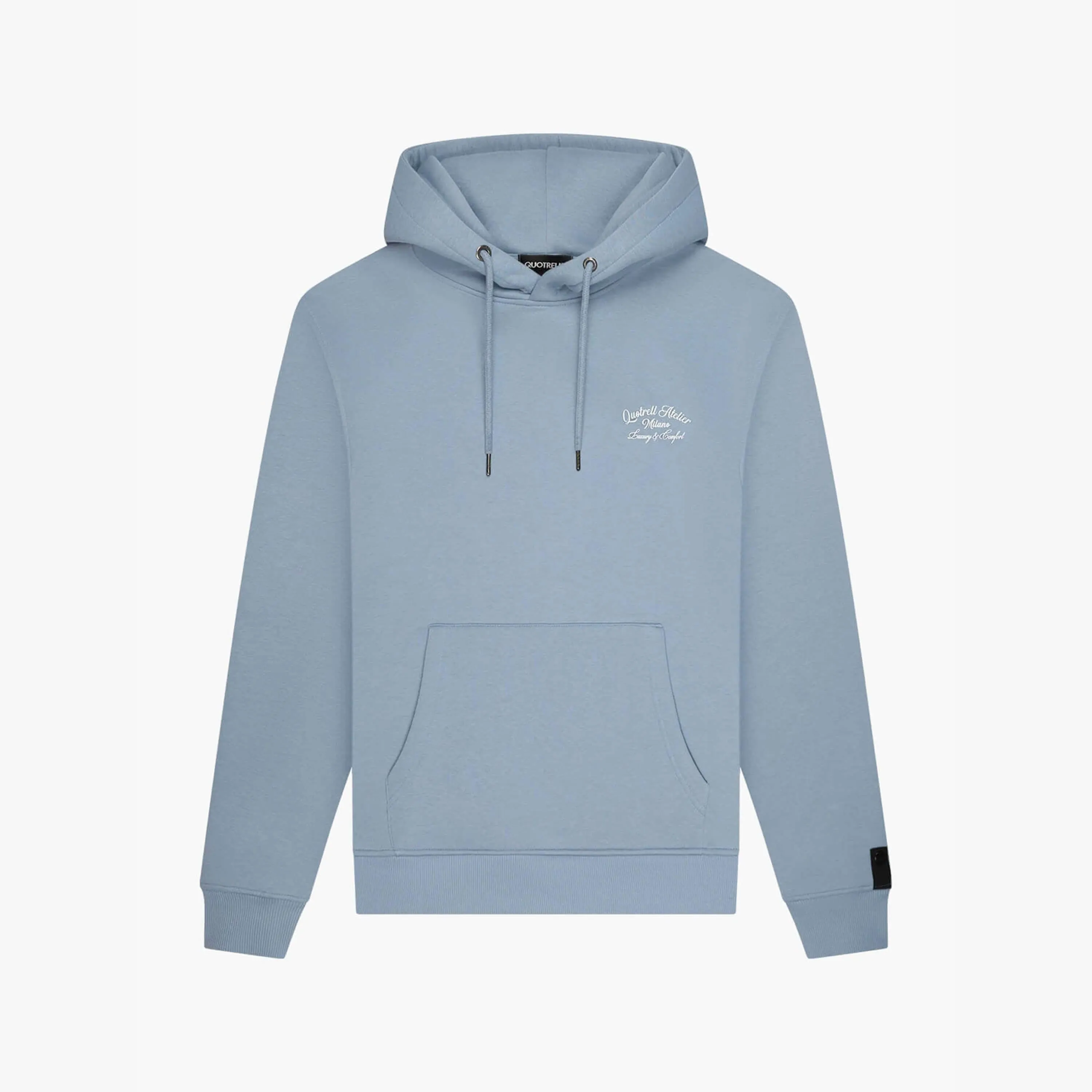 ATELIER MILANO HOODIE | MUTED BLUE/WHITE