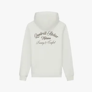 ATELIER MILANO HOODIE | OFF WHITE/BROWN