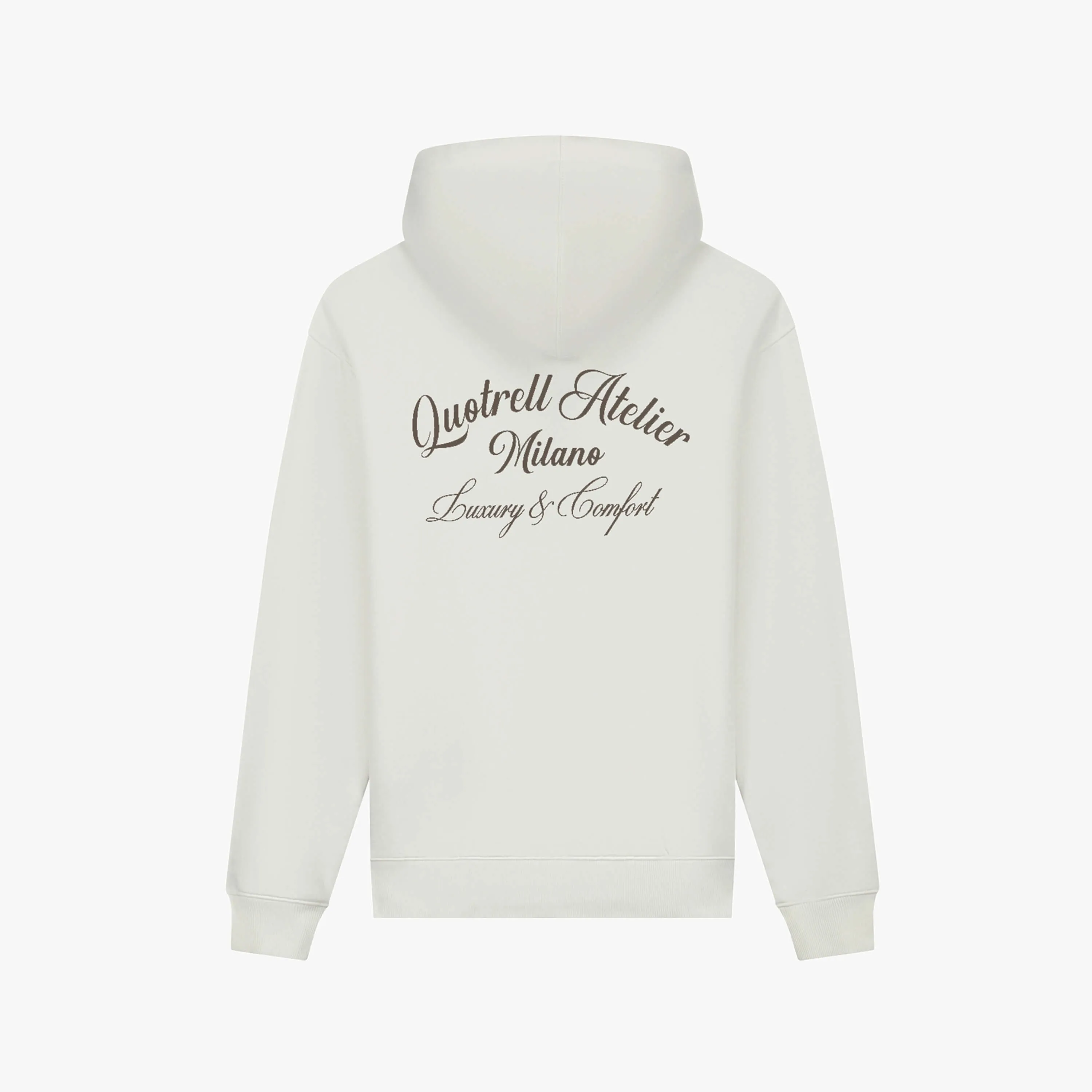 ATELIER MILANO HOODIE | OFF WHITE/BROWN