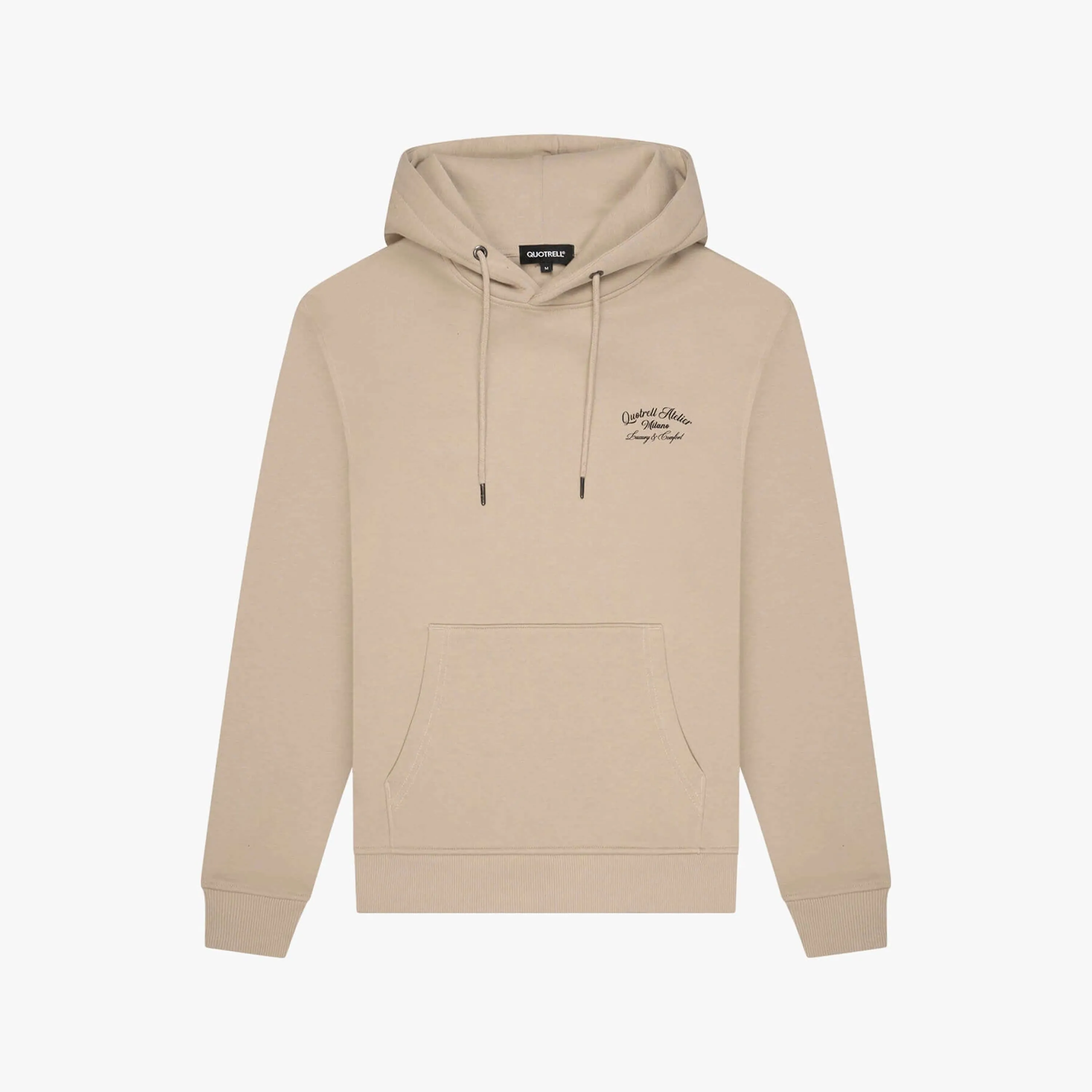 ATELIER MILANO HOODIE | TAUPE/BLACK
