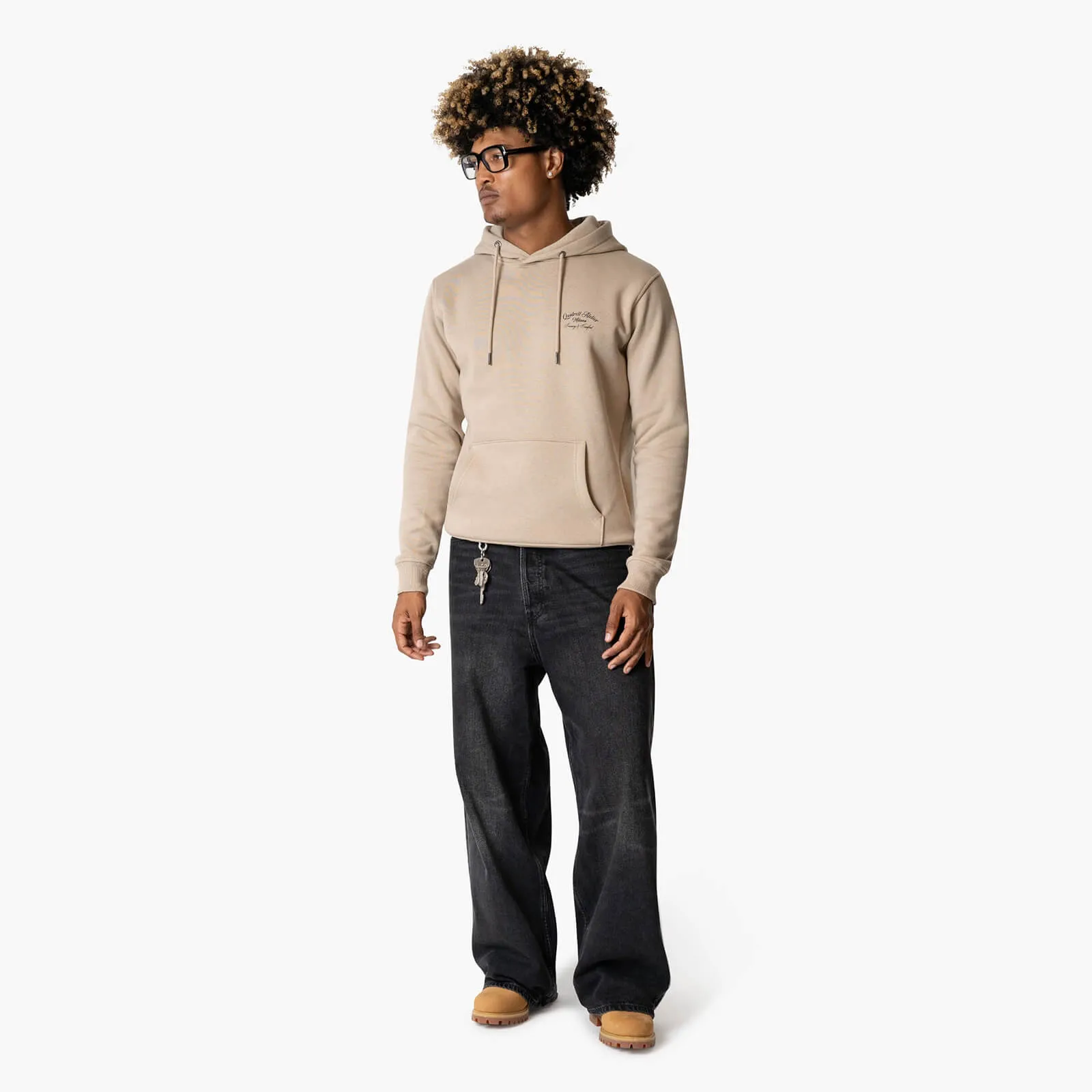 ATELIER MILANO HOODIE | TAUPE/BLACK