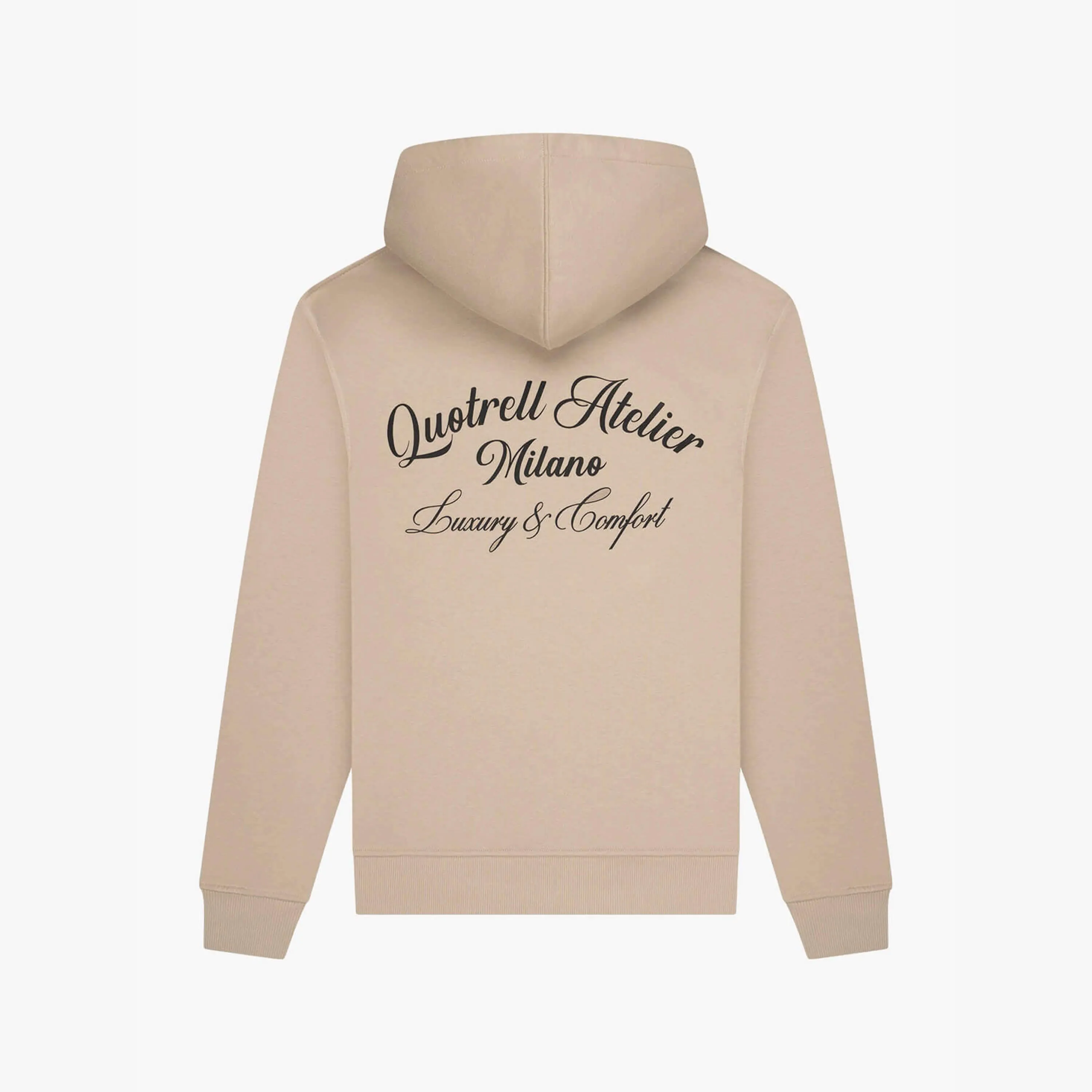 ATELIER MILANO HOODIE | TAUPE/BLACK