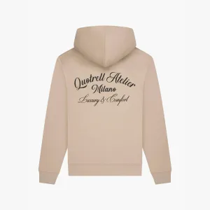 ATELIER MILANO HOODIE | TAUPE/BLACK
