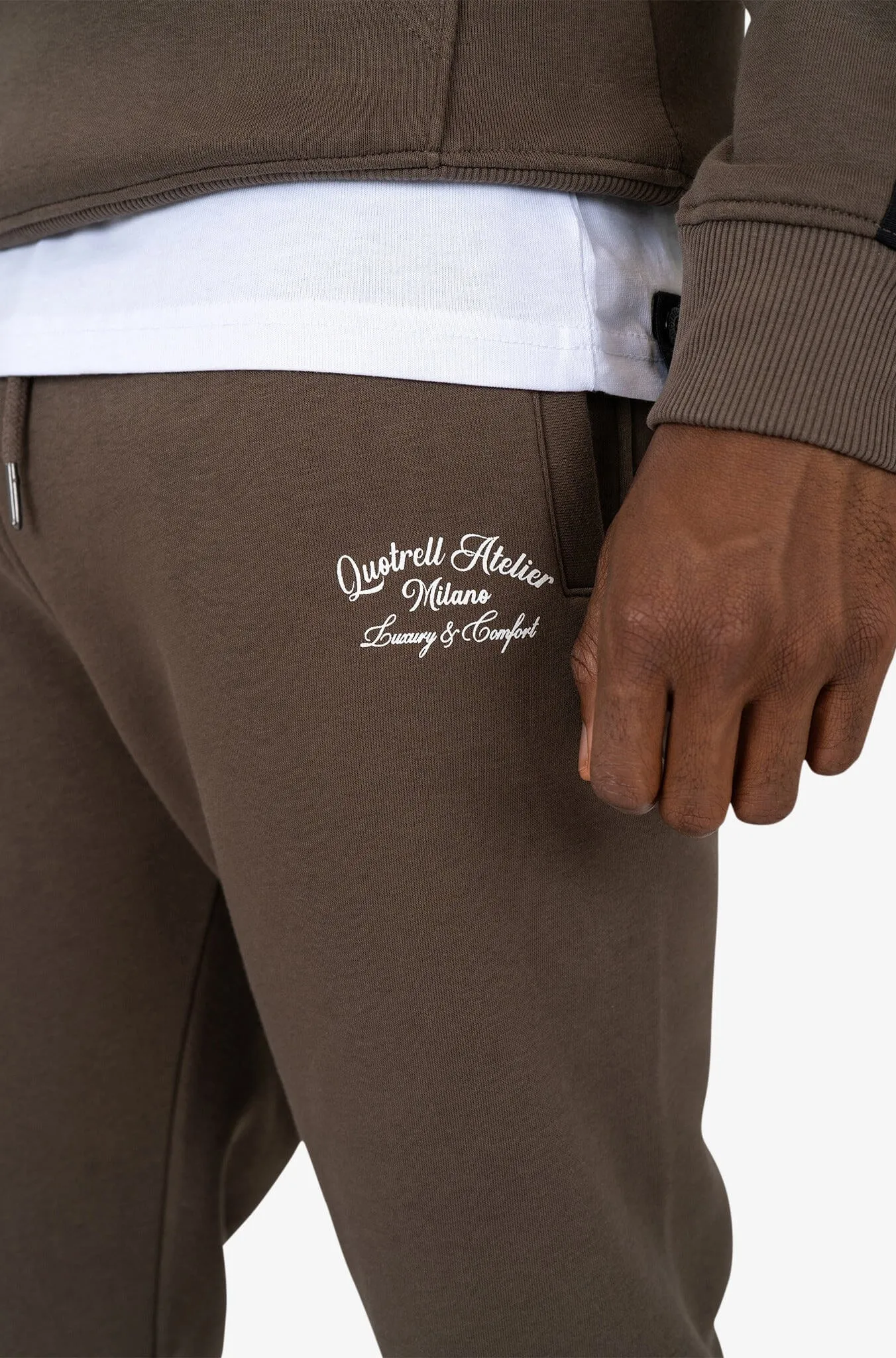 ATELIER MILANO PANTS | BROWN/WHITE