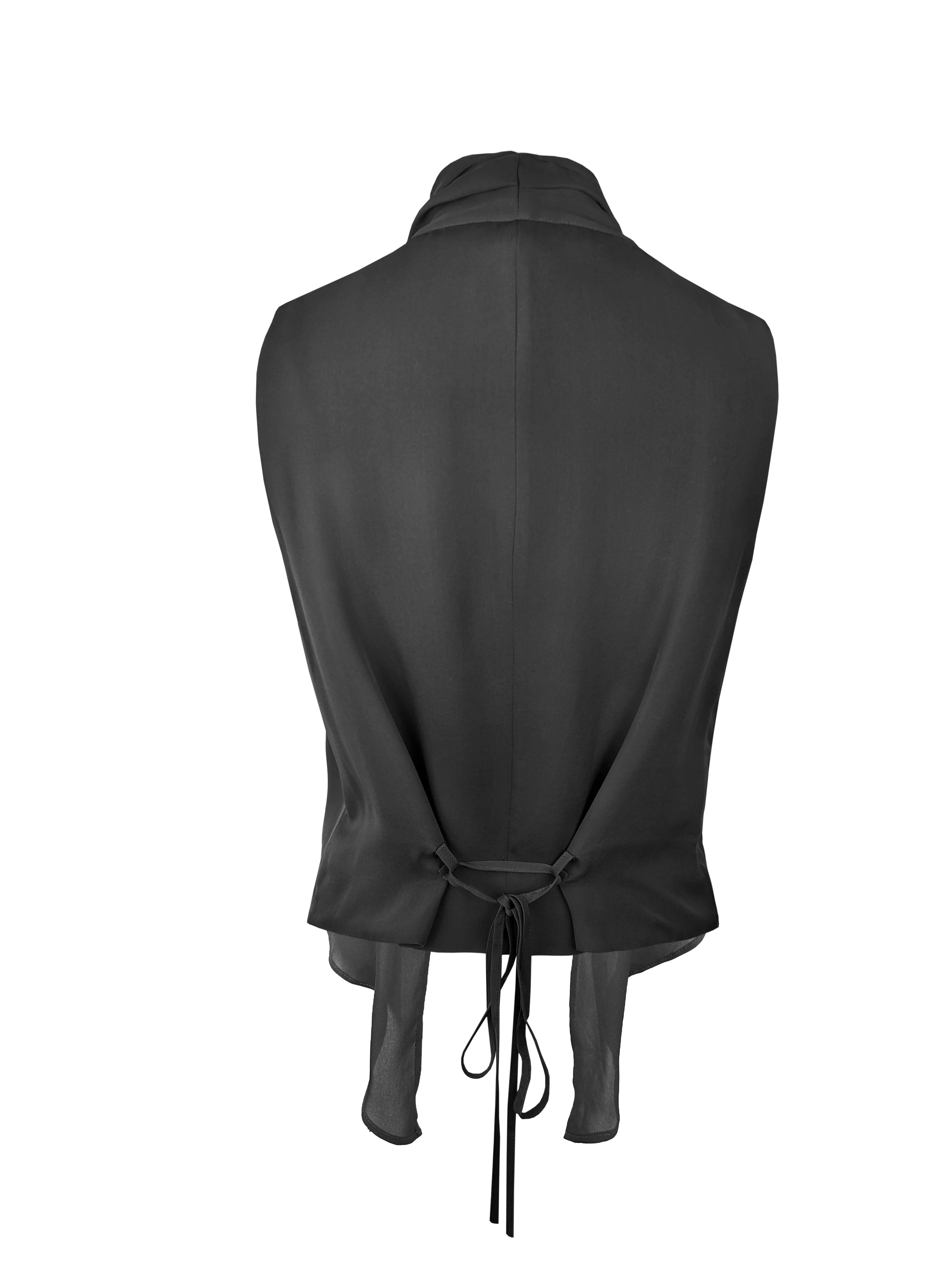 Audrey Overlay Vest - Black