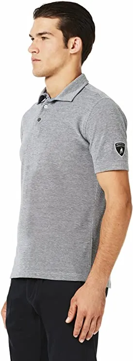 Automobili Lamborghini SS Oxford Classic Logo Polo - Men - Grey