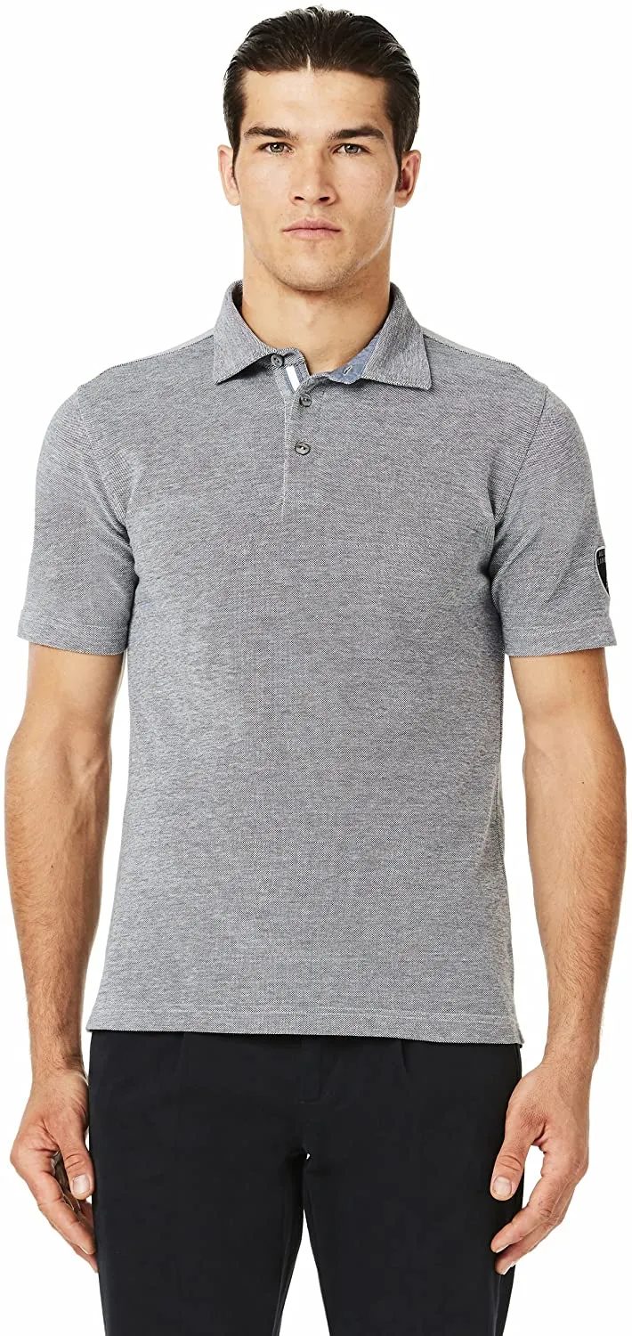 Automobili Lamborghini SS Oxford Classic Logo Polo - Men - Grey