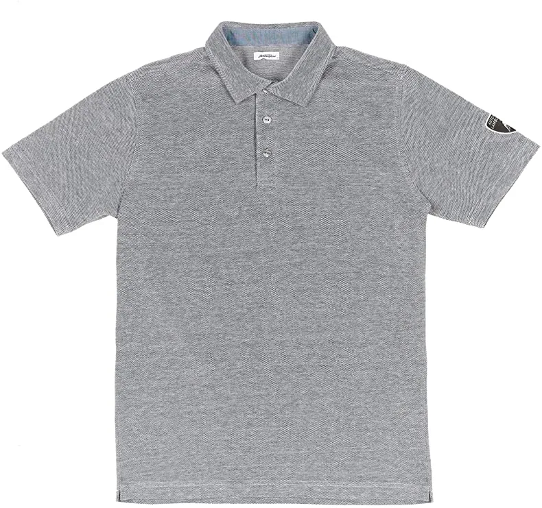 Automobili Lamborghini SS Oxford Classic Logo Polo - Men - Grey