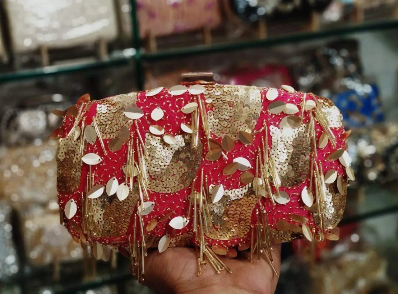 Beautiful Hand-Embroidered Clutch