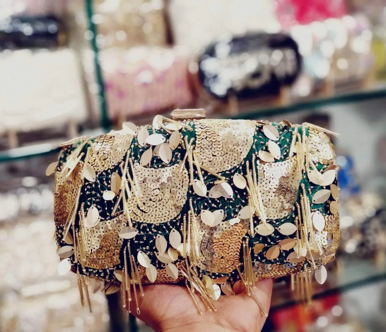 Beautiful Hand-Embroidered Clutch