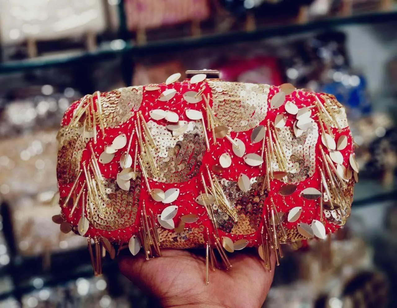 Beautiful Hand-Embroidered Clutch
