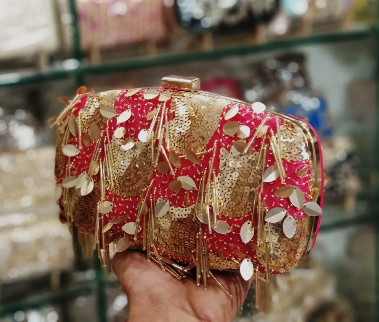 Beautiful Hand-Embroidered Clutch