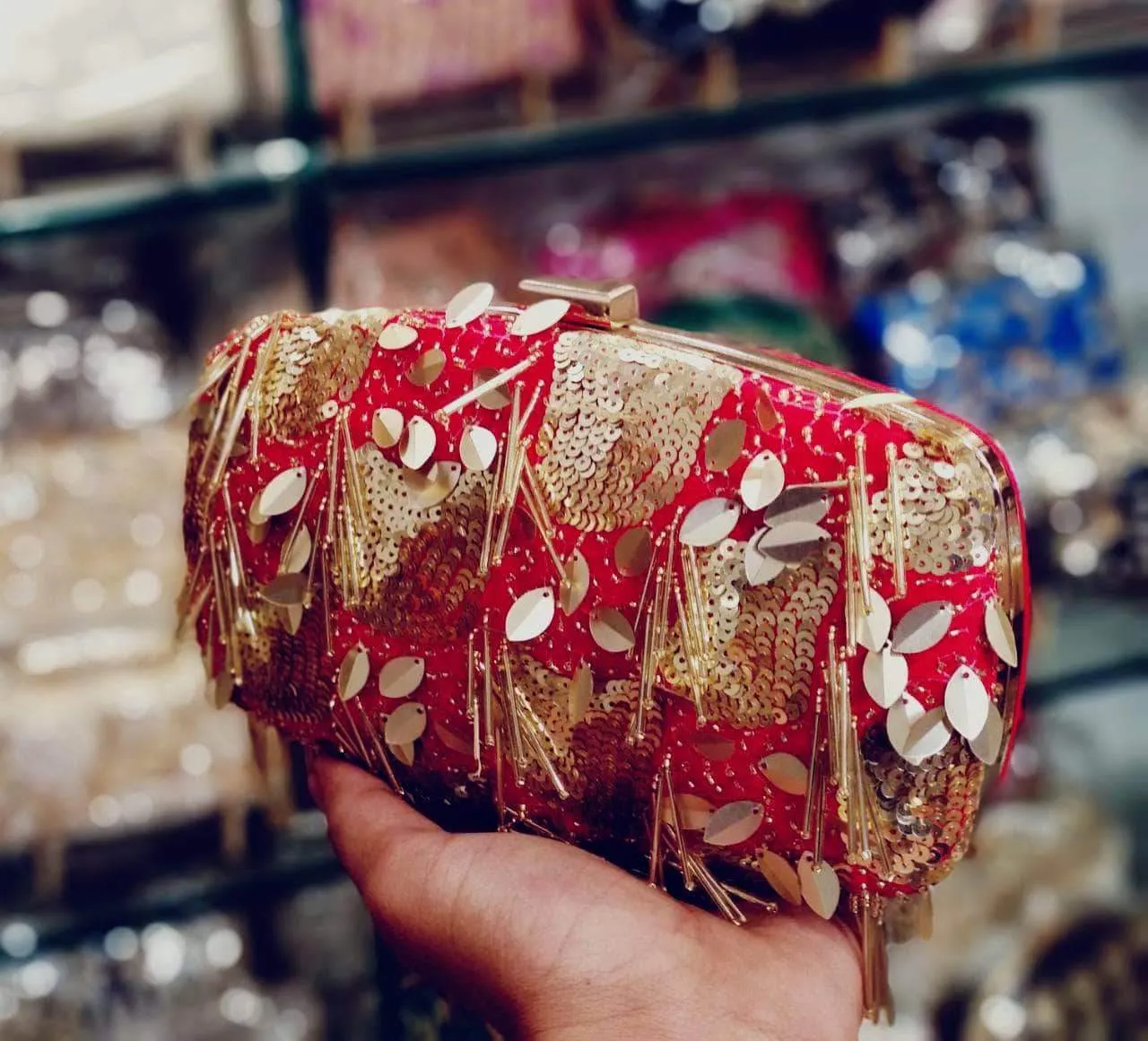 Beautiful Hand-Embroidered Clutch