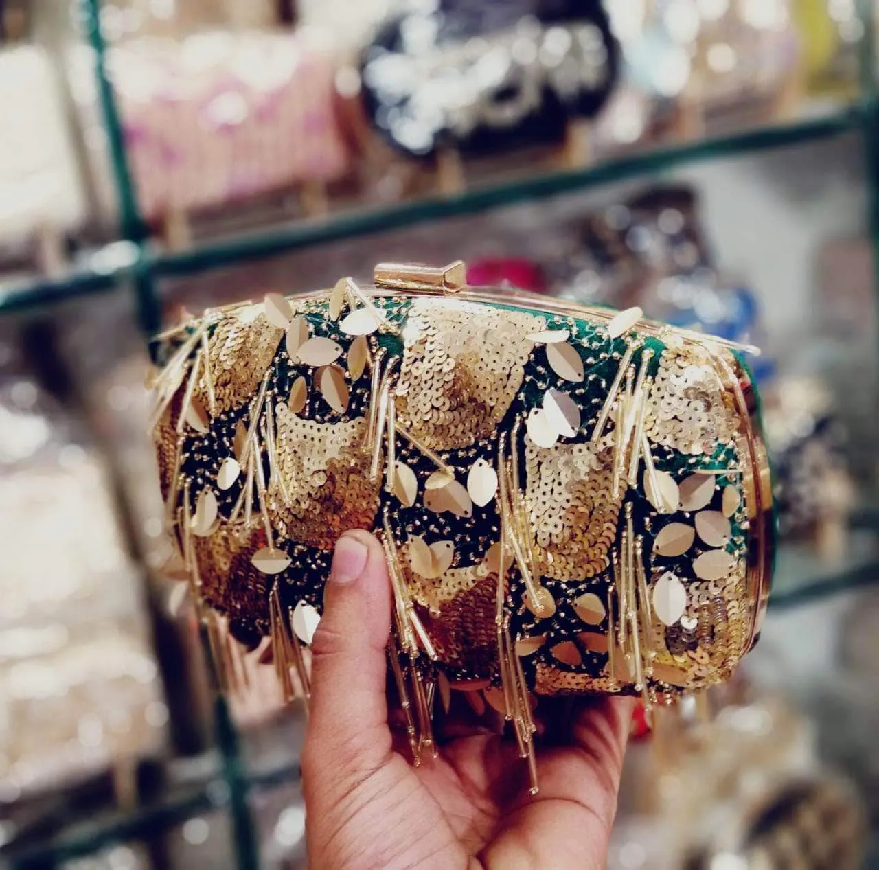 Beautiful Hand-Embroidered Clutch
