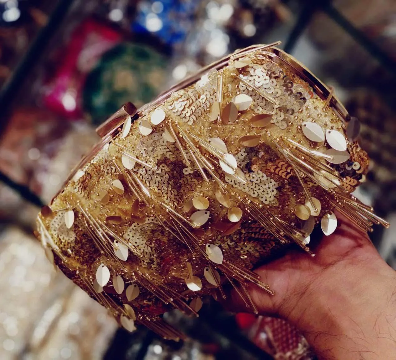 Beautiful Hand-Embroidered Clutch