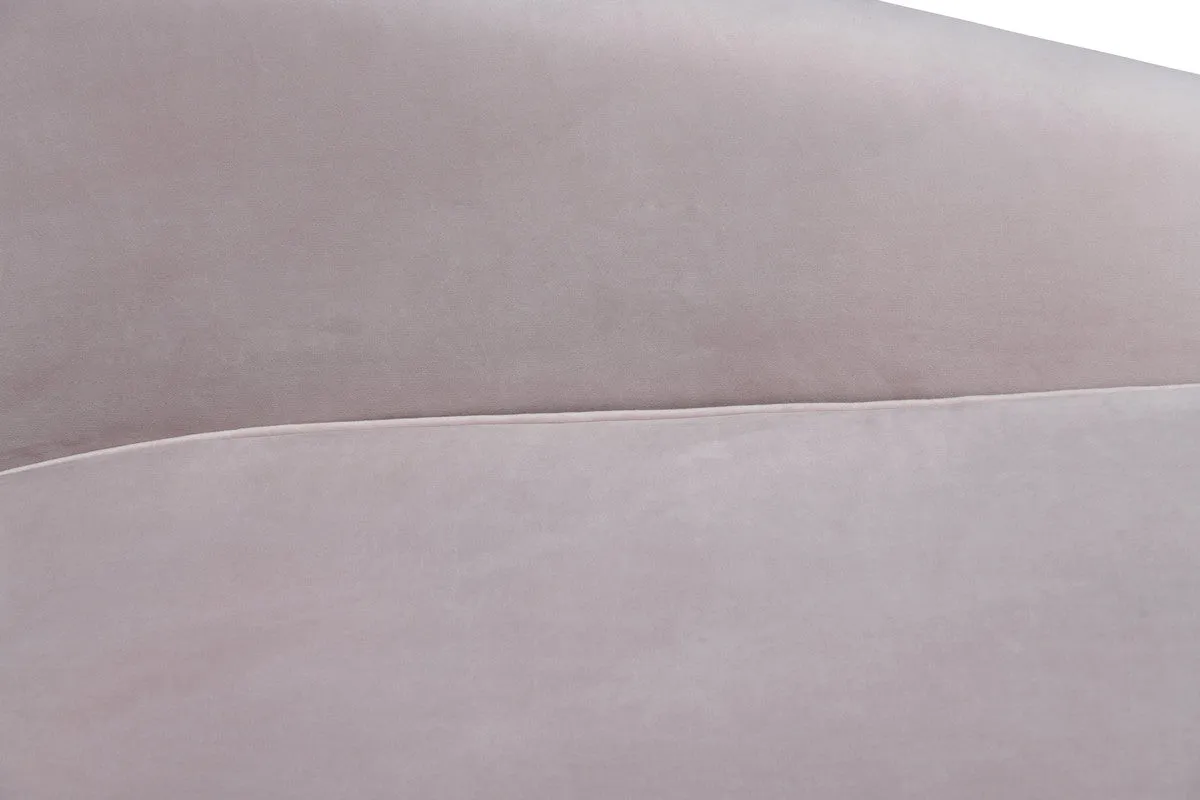 Blush Velvet Chaise