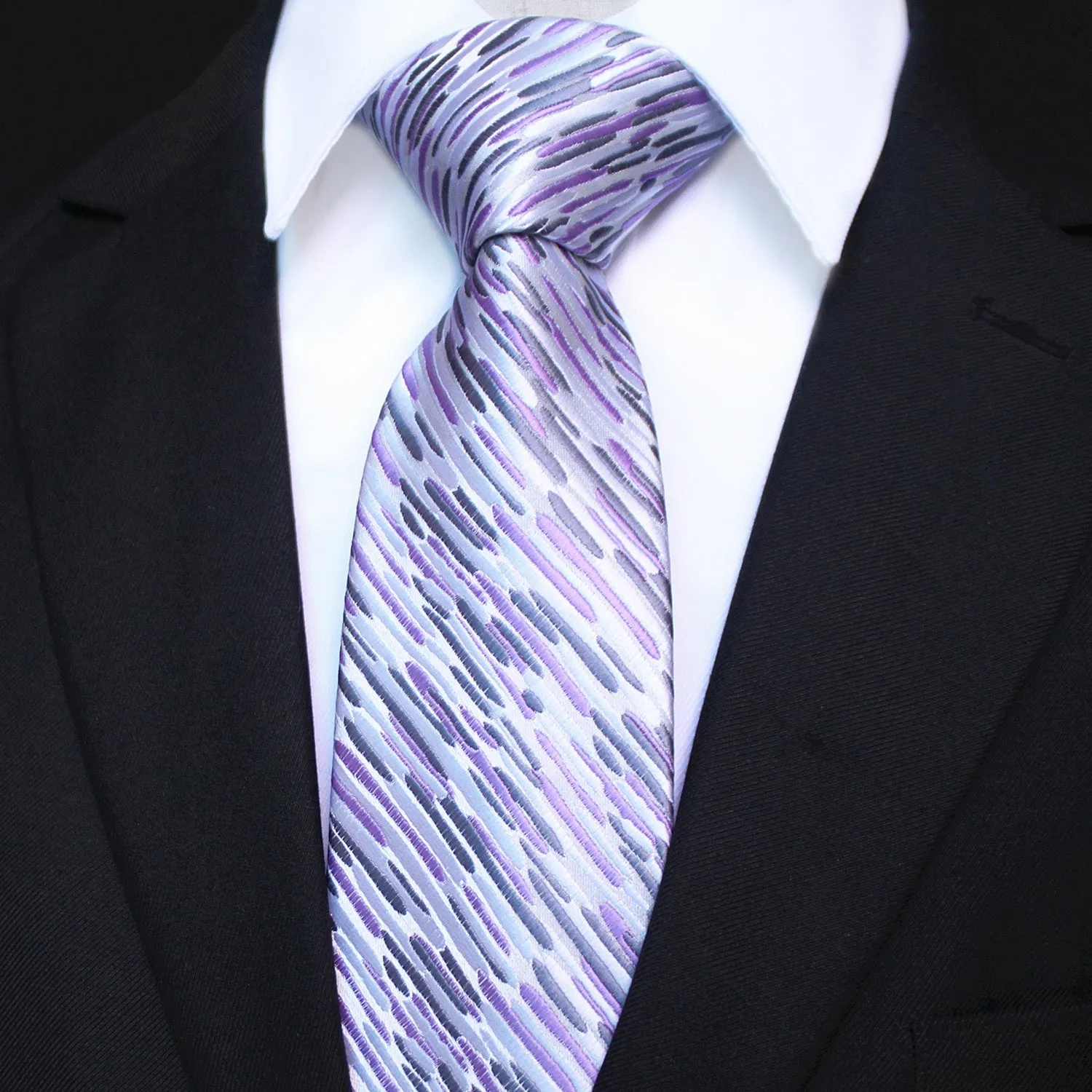 Celino Blue 100% Woven Silk Tie for Men Necktie Premium Turkey Made