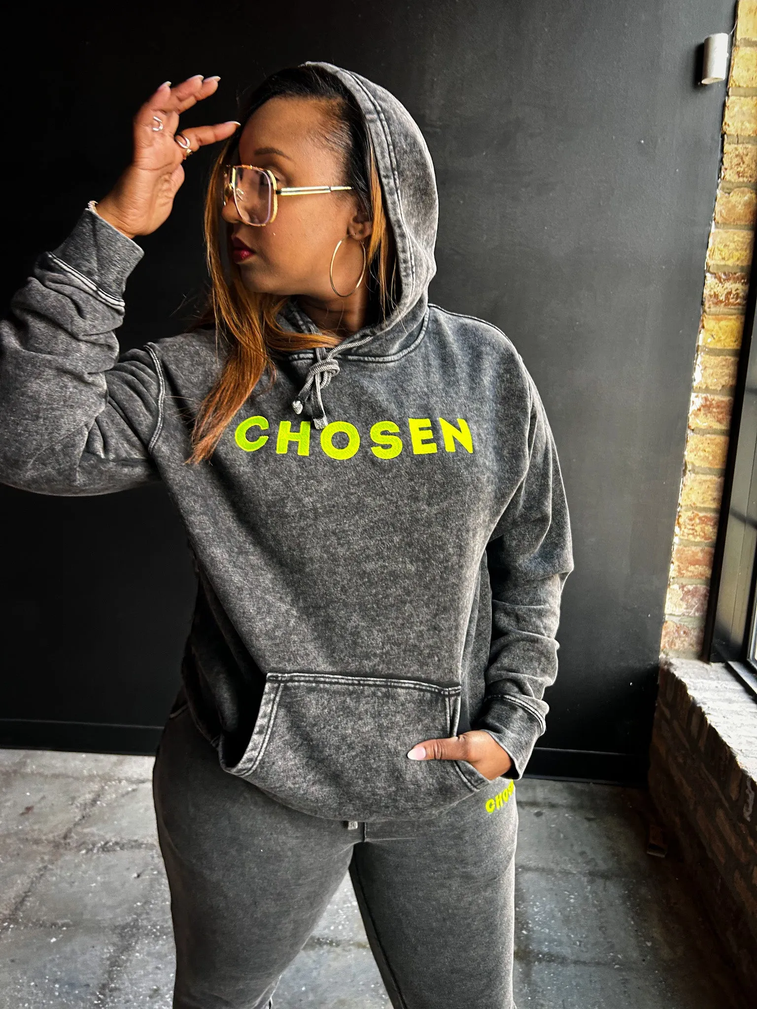 Chosen Embroidered Adult Hoodie