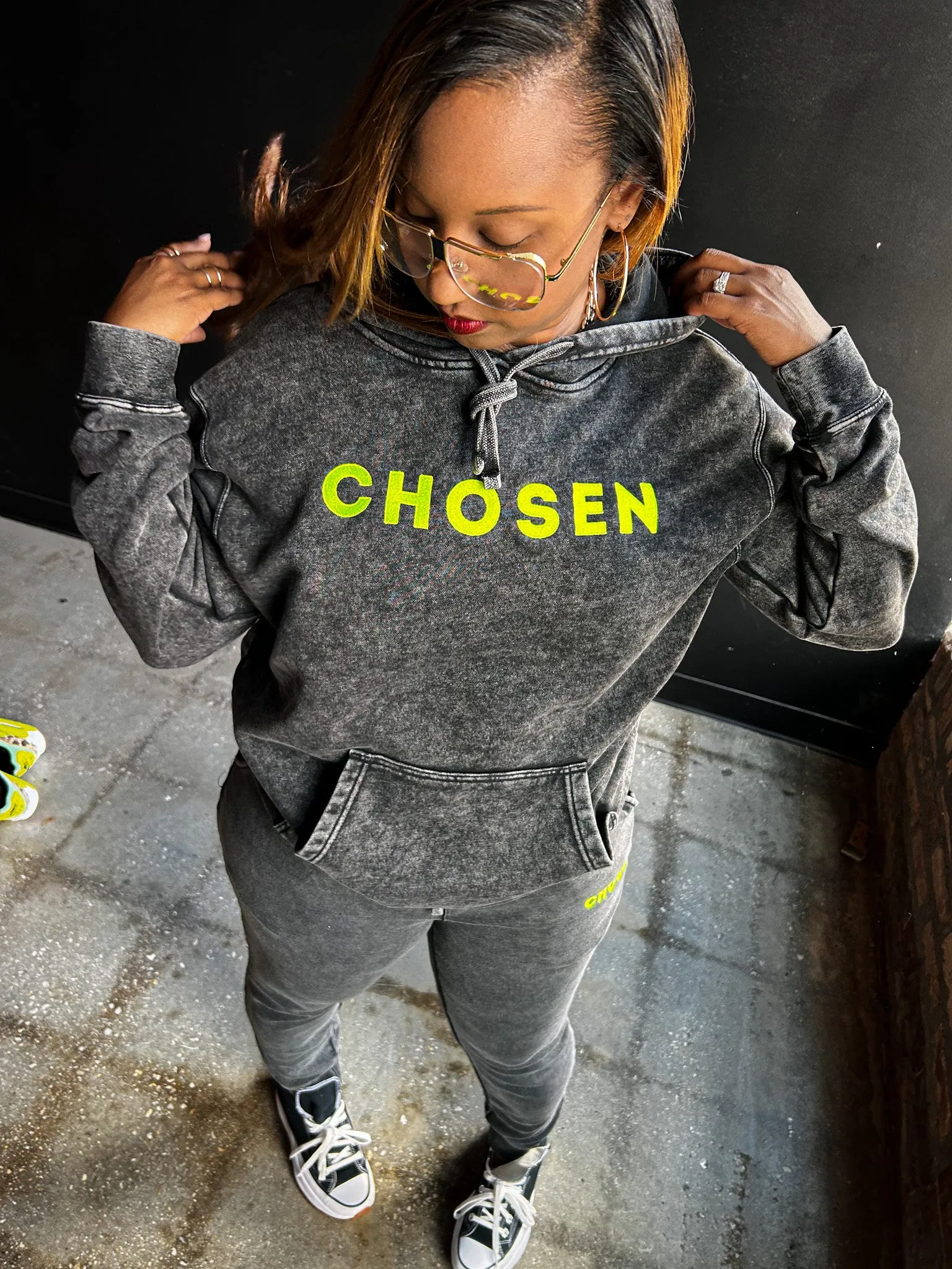 Chosen Embroidered Adult Hoodie