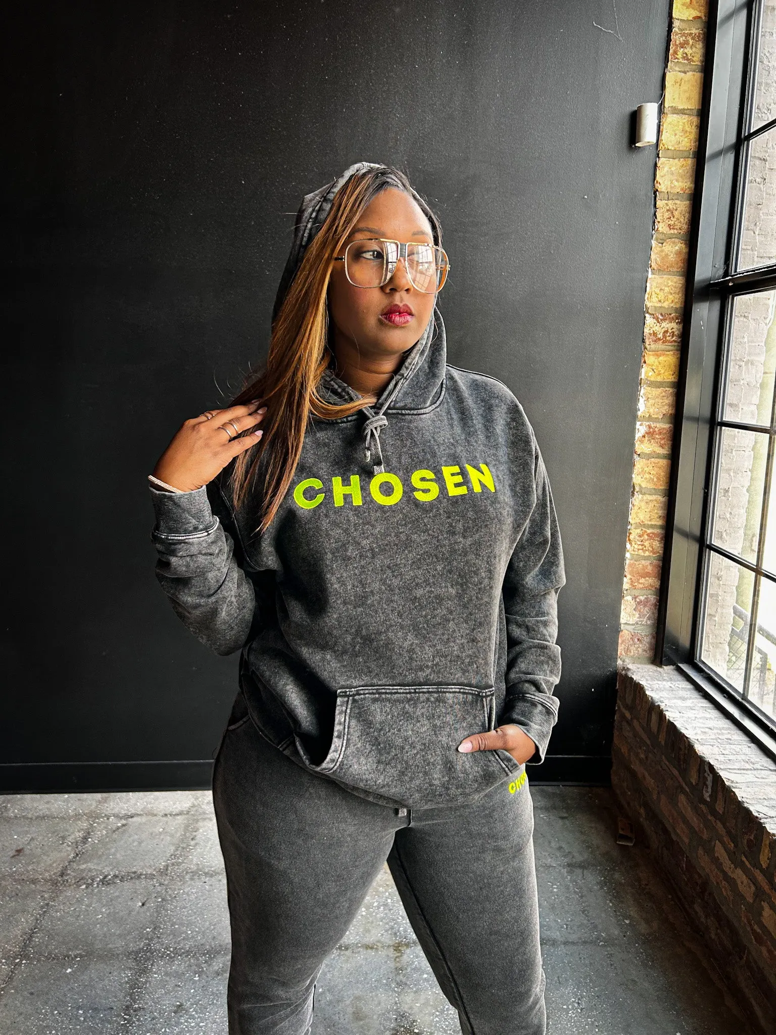 Chosen Embroidered Adult Hoodie
