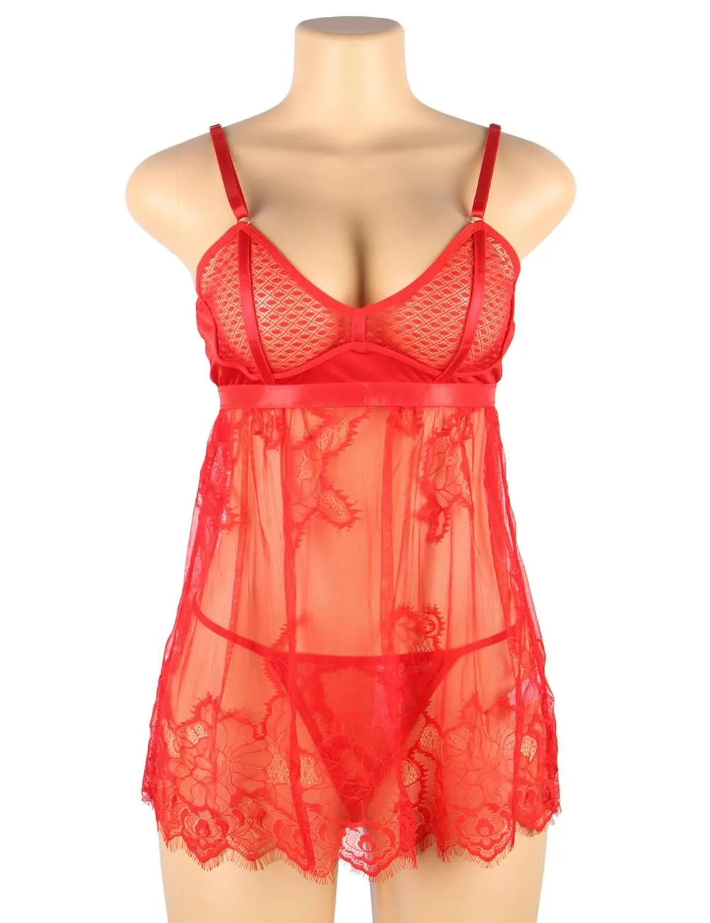 Copy of High Quality Elegant Black Lace Sexy Babydoll