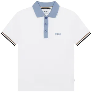 Cotton-Rich Pique Polo Shirt - White