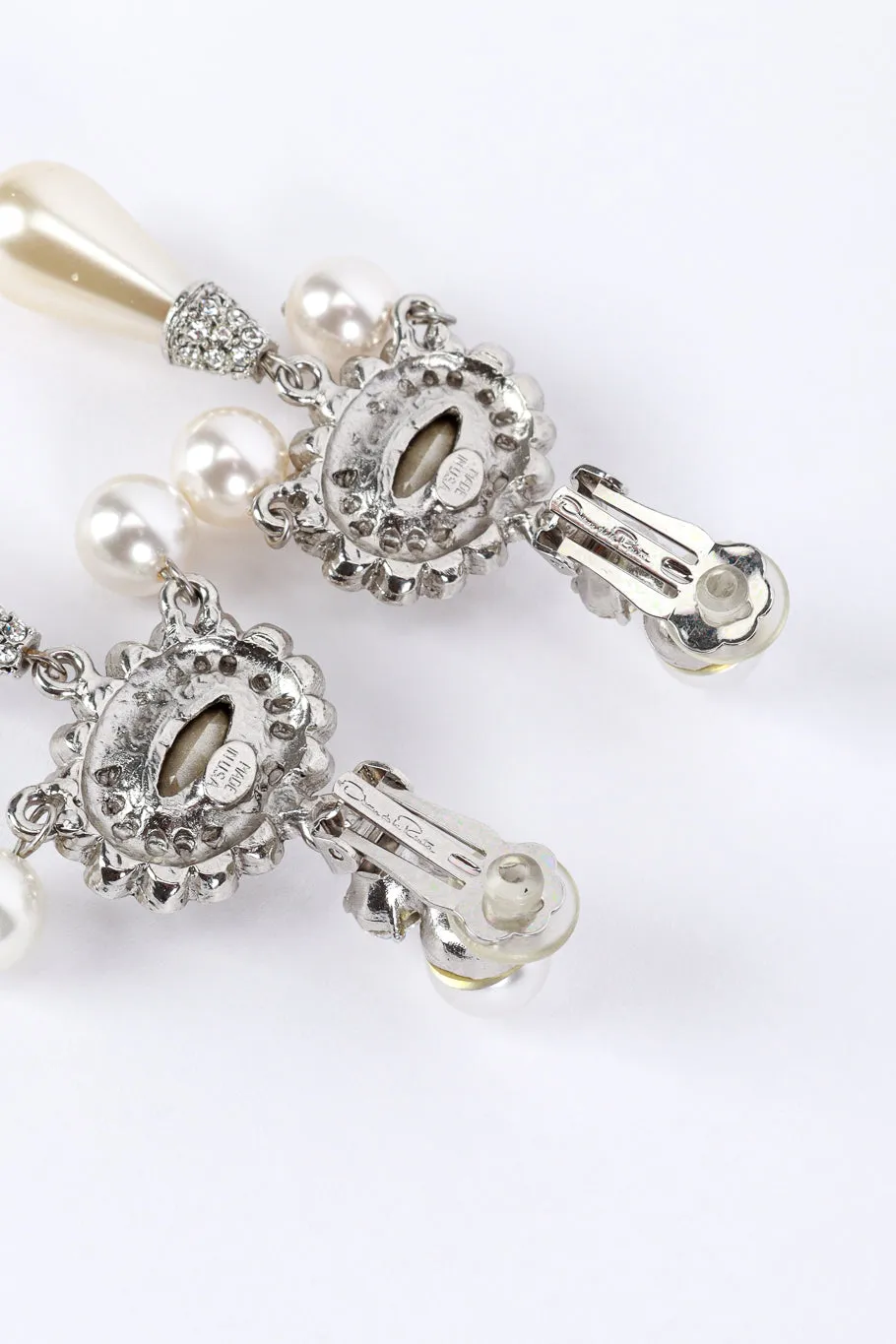 Crystal & Pearl Drop Earrings