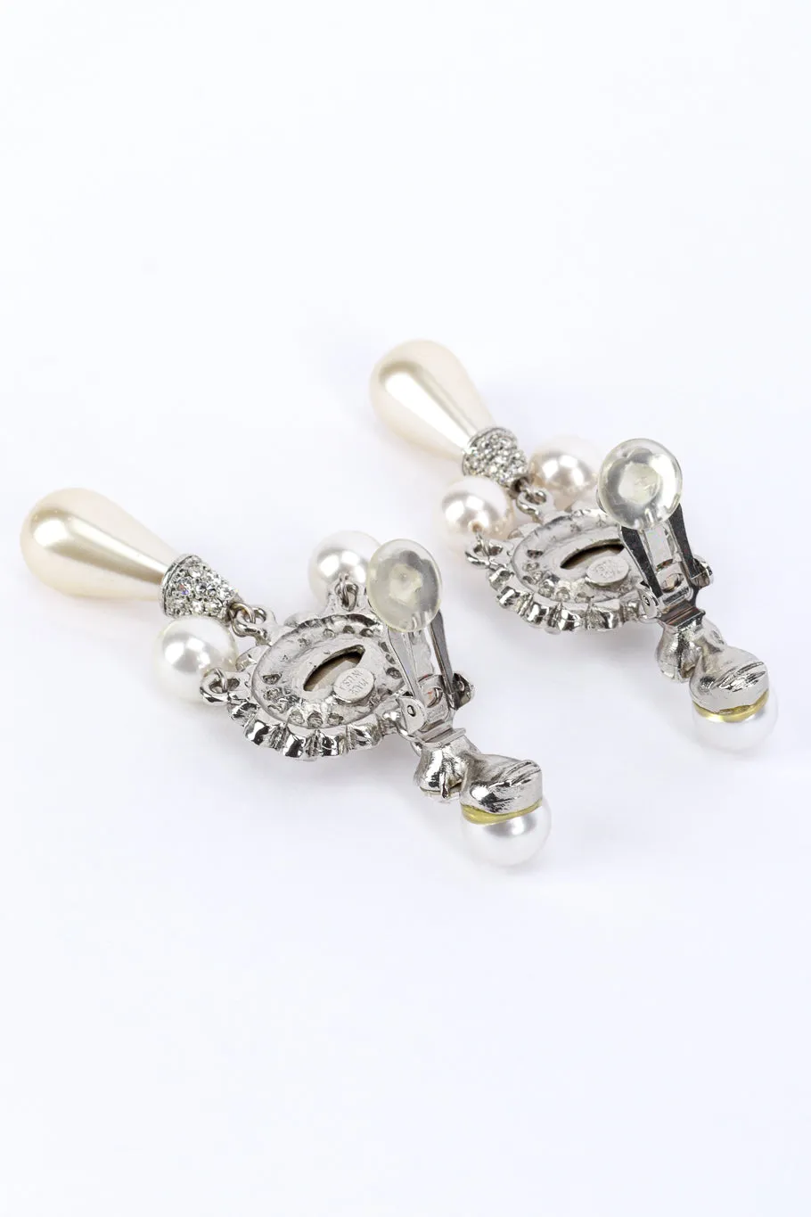 Crystal & Pearl Drop Earrings