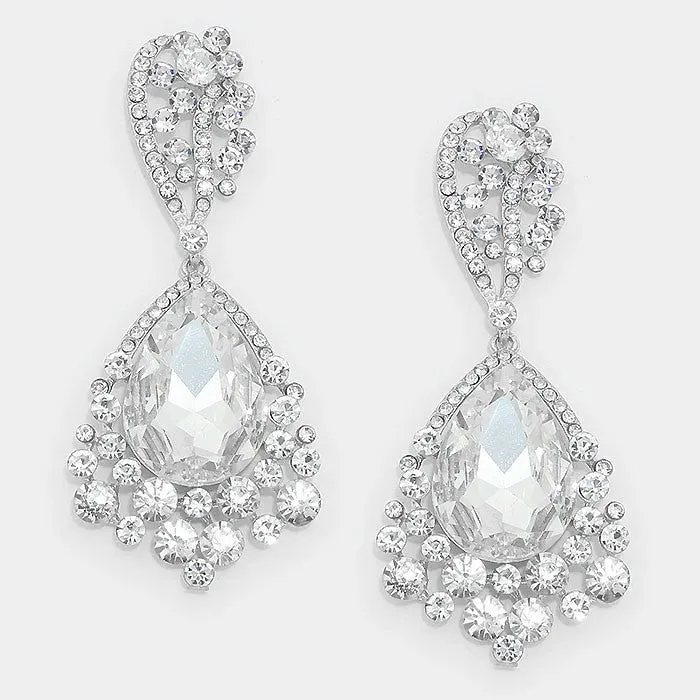 Crystal Teardrop Earrings | 309044