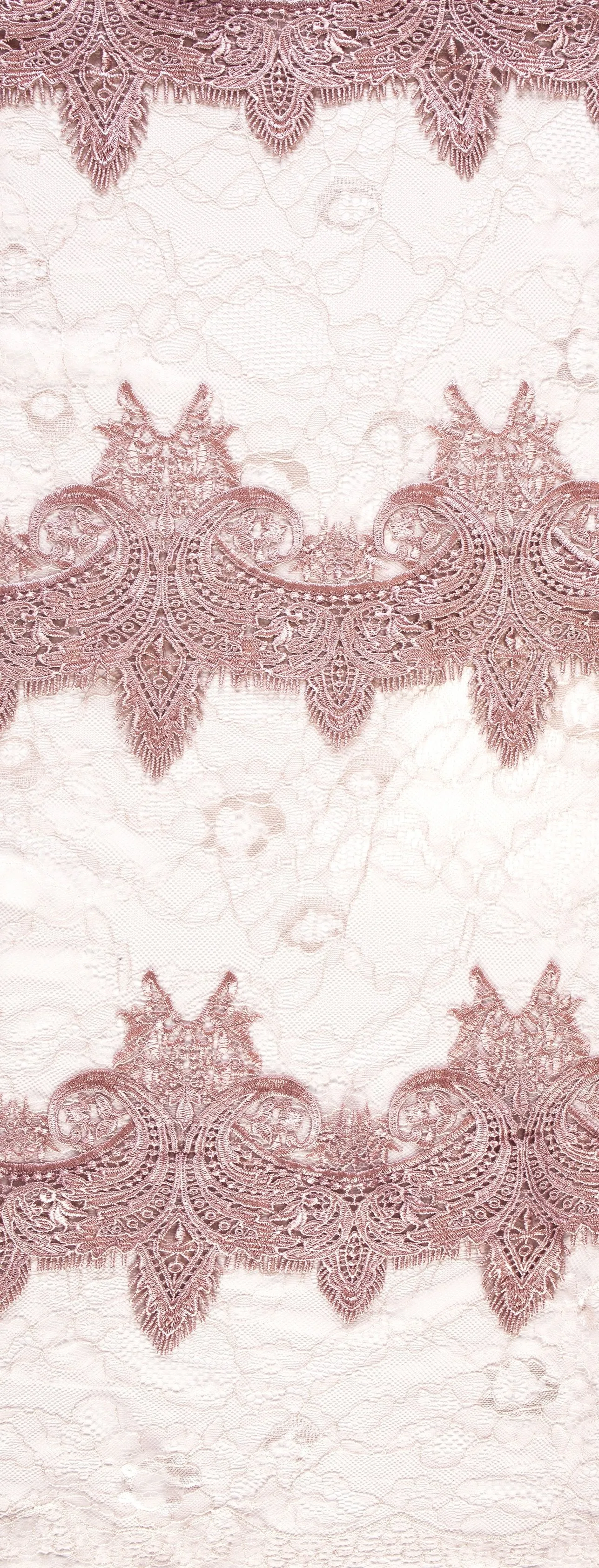 Double Layer Lace Guipure Embroidery Fabric With Bouquet Design