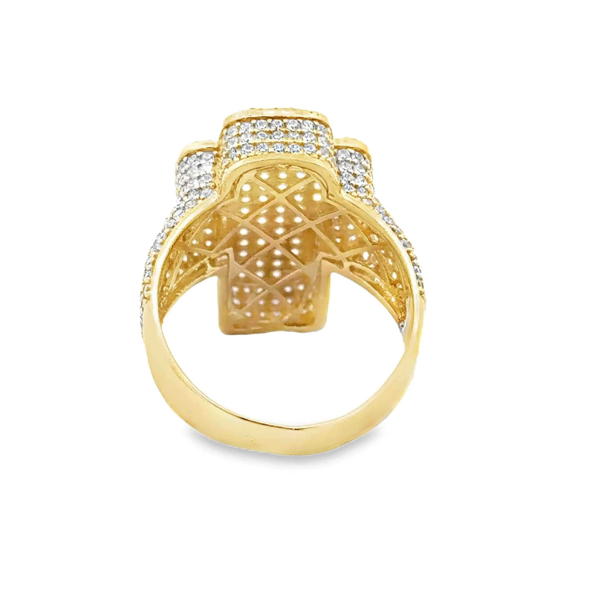 Elegant Cross Ring 10k