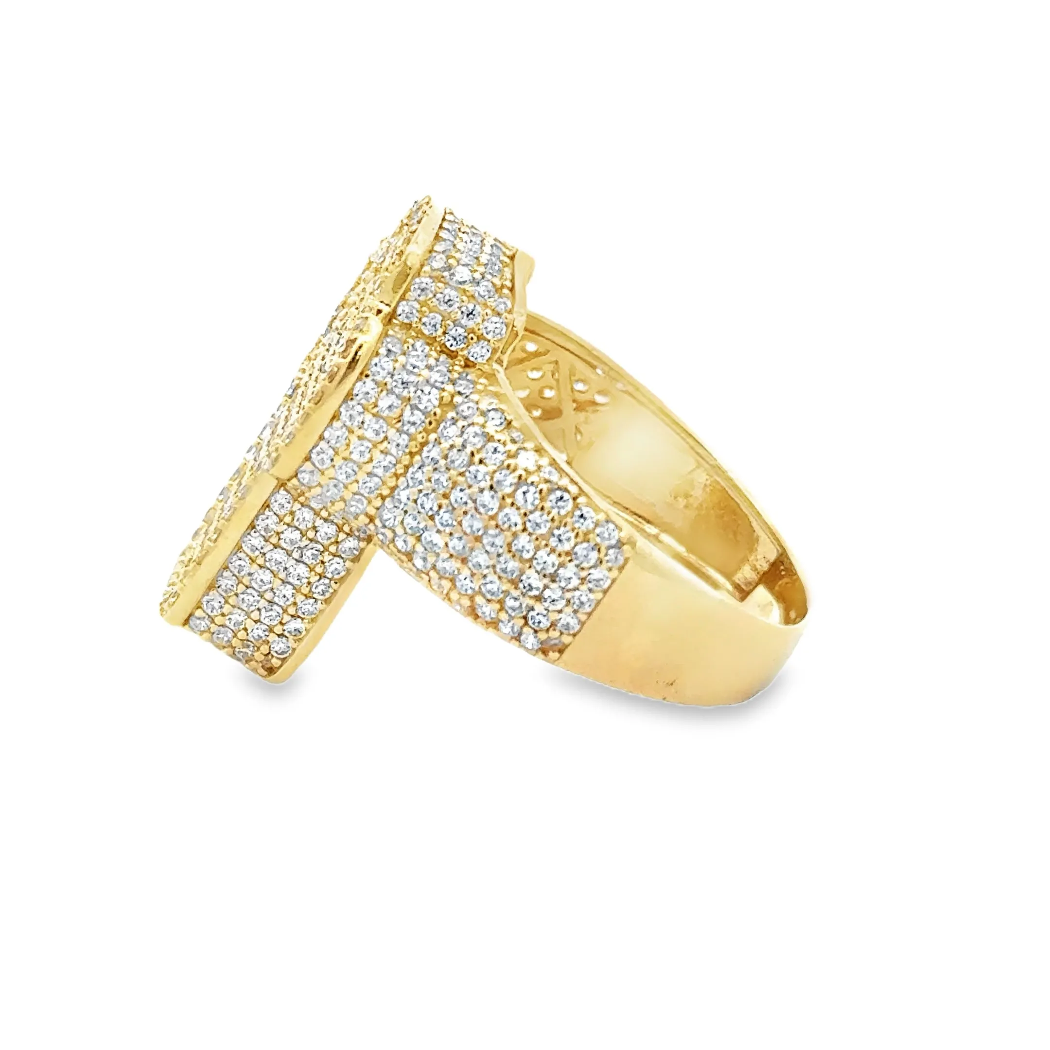 Elegant Cross Ring 10k